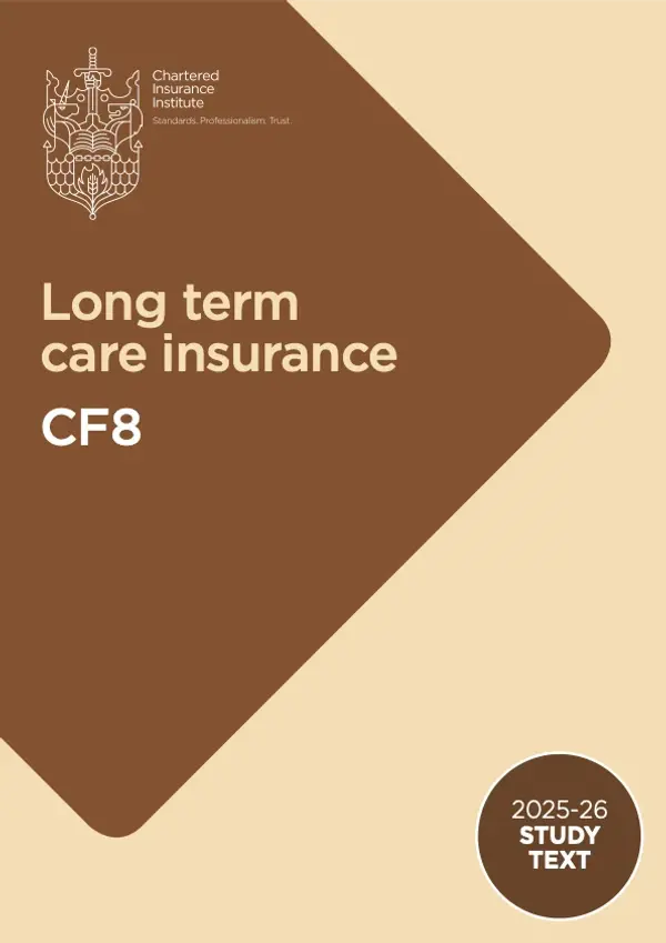تأمين الرعاية طويلة الأجل - CF8 Official Workbook