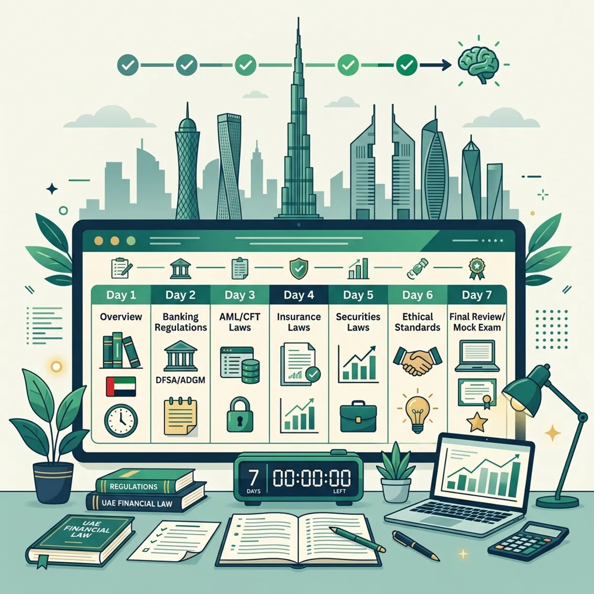 7-Day CISI UAE FRR Revision Plan: Interactive Checklist for Busy Professionals