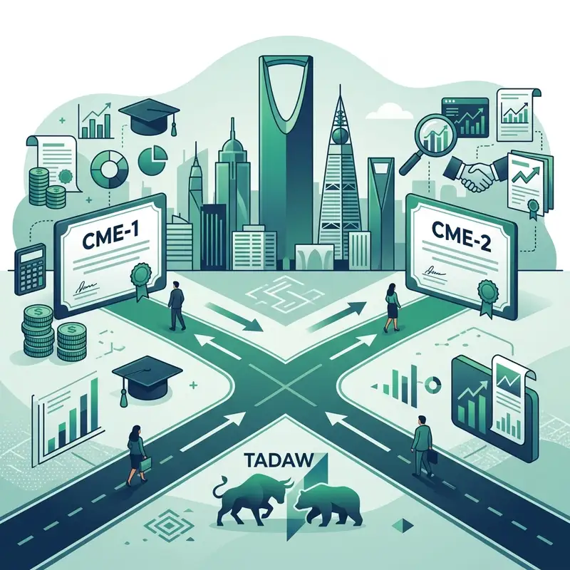 مقارنة بين CME-1 و CME-2: أي شهادة من هيئة السوق المالية تحتاج؟