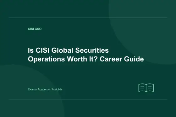 Is CISI Global Securities Operations Worth It? Career Guide