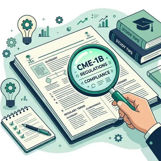 المصطلحات الأساسية لاجتياز اختبار لوائح وأنظمة هيئة السوق المالية (CME-1B)