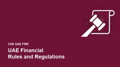 CISI UAE Financial Rules and Regulations